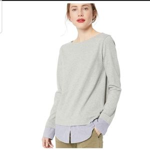 J Crew Mercantile Layered Sweatshirt